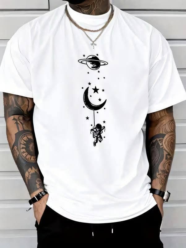 MOON Printed Oversized T-Shirt