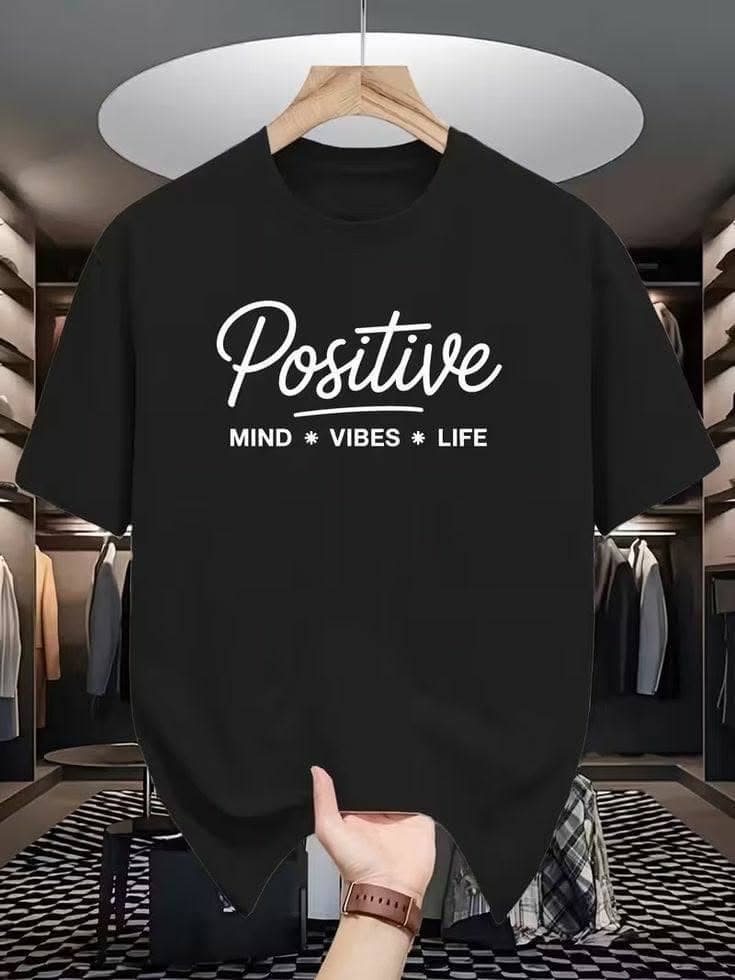 Positive Printed Oversized T-Shirt