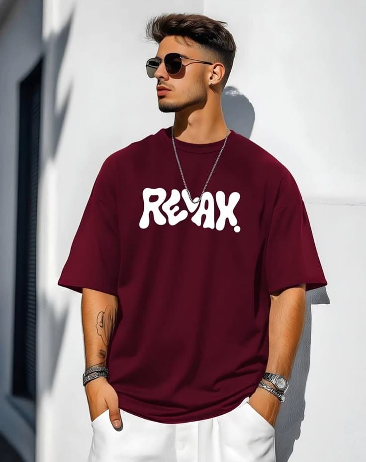 Relex Printed Oversized T-Shirt