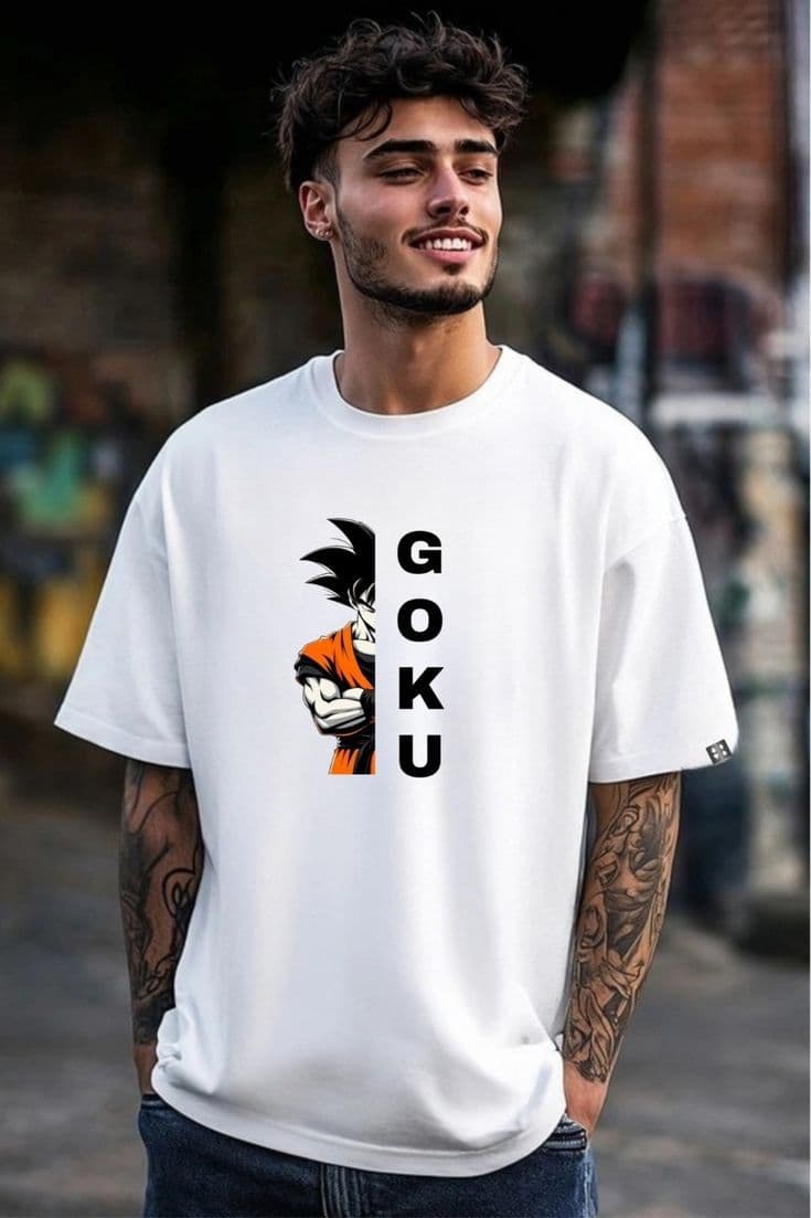 Guku Printed Oversized T-Shirt