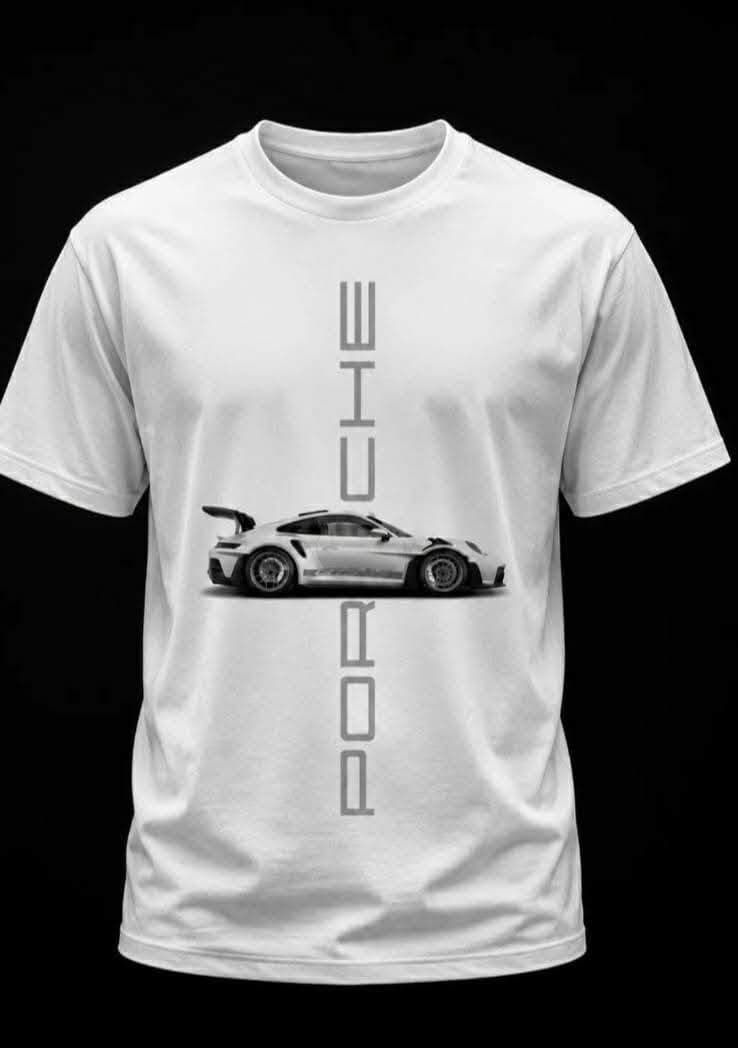 Forchu Car Printed Down SholderT-Shirt