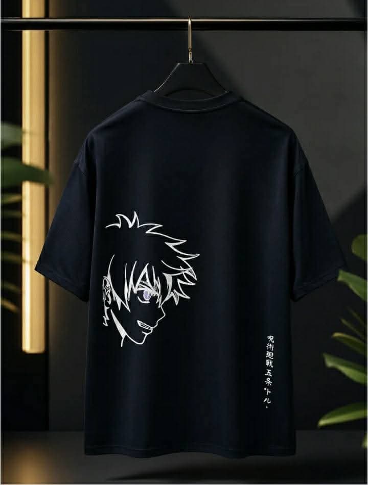 Aninme Boy Printed Down SholderT-Shirt