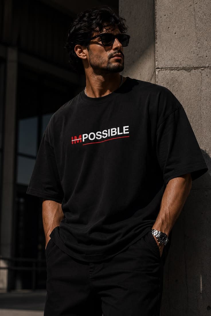 Impossible Printed Oversized T-Shirt