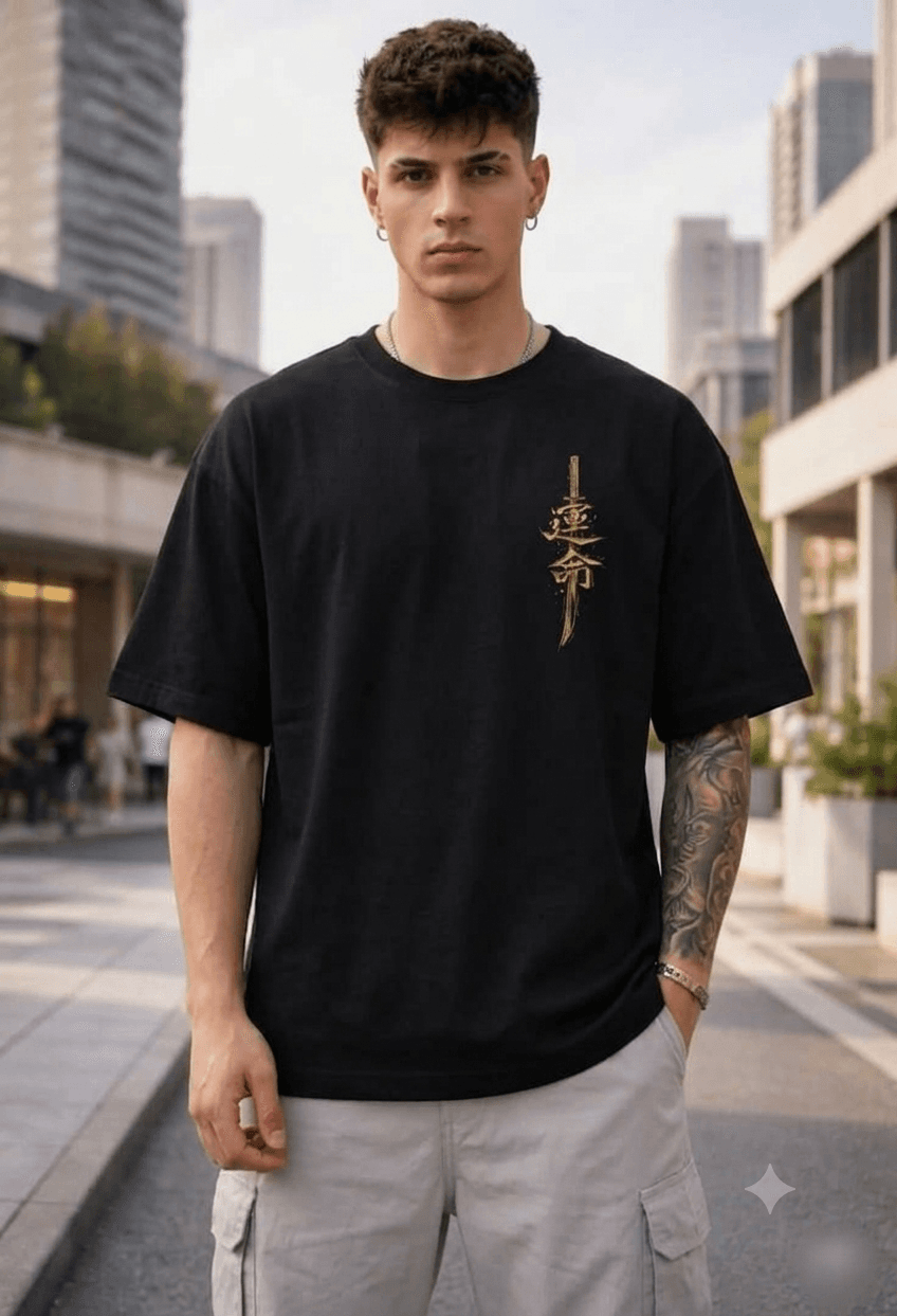 Swafd Printed Oversized T-Shirt